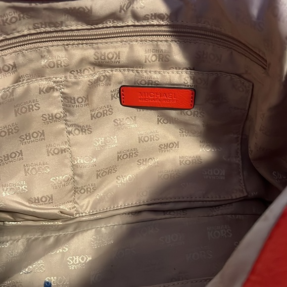 Michael Kors Red Hobo Bag with Glossy Finish - Picture 13 of 13